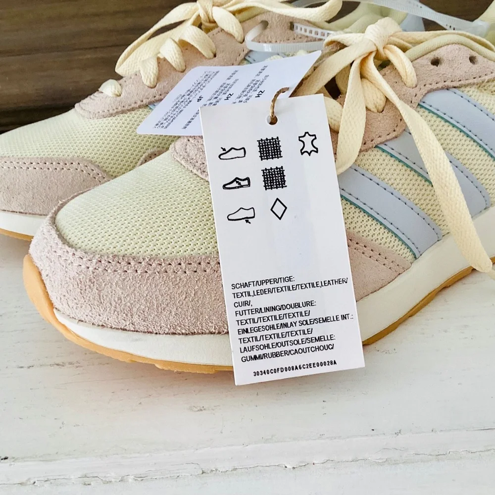 Adidas Run 60s 4.0 sneakers Wonder White Ice Purple Alumina Women’s Size 5.5 NWT - Picture 6 of 12